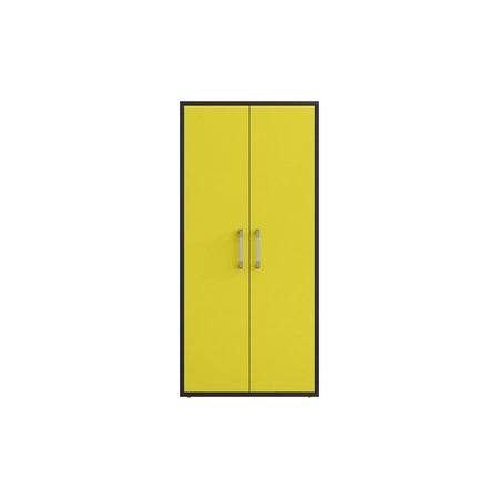 MANHATTAN COMFORT Eiffel 73.43 Garage Cabinet in Yellow Gloss 250BMC84